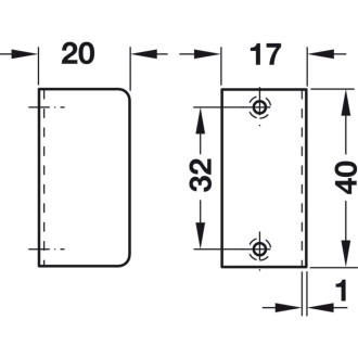 Запорная планка Hafele 239.41.022