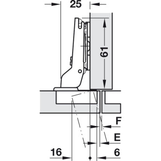 Петля Hafele DUOMATIC