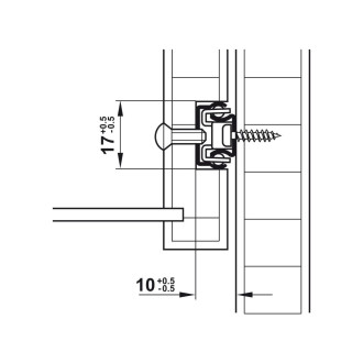 Шариковые направляющие Hafele 450.25.455