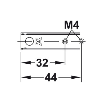 Шариковые направляющие Hafele 450.25.455
