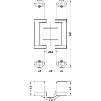 Скрытая петля Hafele Tectus TE 5403D