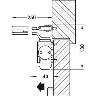 Доводчик Hafele DCL 15