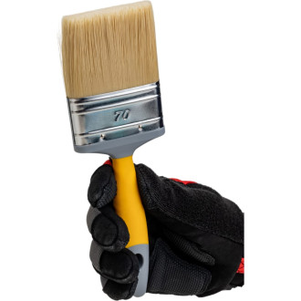 Плоская кисть HARDY 3” щетина из полиэстера желтый