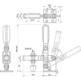 Зажим HS CLAMP HS-101-D-15