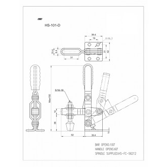 Струбцина HS CLAMP HS-101-D
