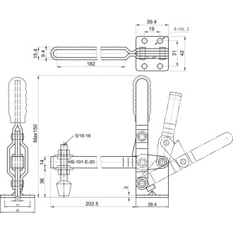 Зажим HS CLAMP HS-101-E-20