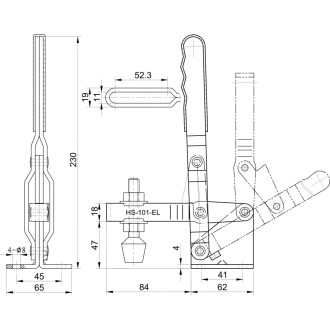 Зажим HS CLAMP HS-101-EL