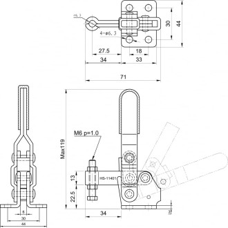 Зажим HS CLAMP HS-11401