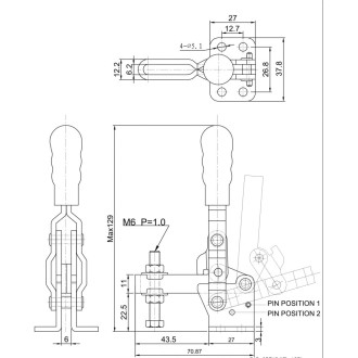 Зажим HS CLAMP HS-11502-B