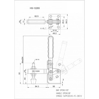 Струбцина HS CLAMP HS-12265