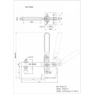 Струбцина HS CLAMP HS-12205