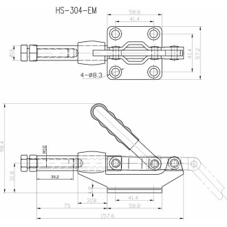 Зажим HS CLAMP HS-304-EM