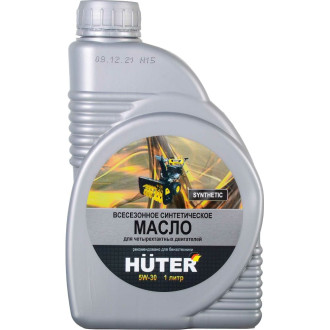 Моторное синтетическое масло для 4-х тактных двигателей Huter 5W-30