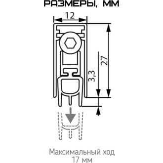 Автоматический порог INGRESSO Эконом 1420 мм