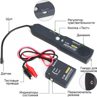 Тестер для определения коротких замыканий и обрывов цепей iCarTool IC-330