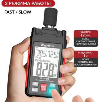 Цифровой шумомер iCarTool IC-M102