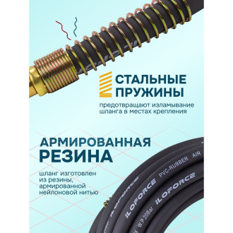 Резиновый воздушный армированный шланг iLOFORCE IF-AHF-1010