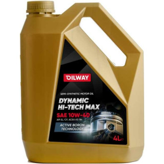 Полусинтетическое моторное масло OILWAY Dynamic Hi-Tech Max 10W-40, API SL/CF