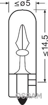 Автолампа Osram 2722-02B
