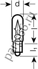 Автолампа Osram 2722-02B