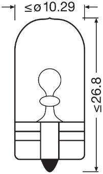 Автолампа Osram W5W
