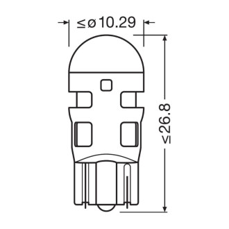 Автолампа Osram 2825DRP-02B