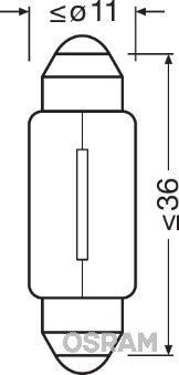 Автолампа Osram 6423-02B