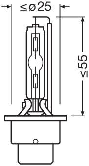 Автолампа Osram D2S