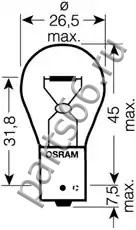 Автолампа Osram 7507DC-02B