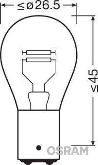 Автолампа Osram 7528ULT-02B