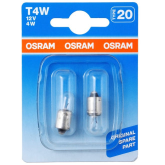 Автолампа Osram T4W BA9s 12V /1/10