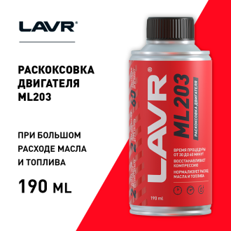Раскоксовывание двигателя LAVR ML203 NOVATOR 190 мл