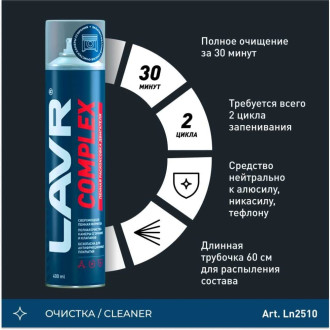Пенная раскоксовка двигателя LAVR COMPLEX