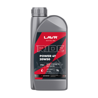 Моторное масло LAVR RIDE POWER 4T 20W50 SM MOTO