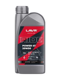 Моторное масло LAVR RIDE POWER 4T 20W50 SM MOTO