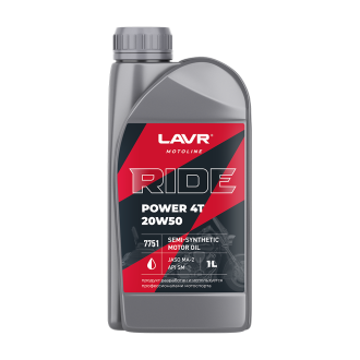 Моторное масло LAVR RIDE POWER 4T 20W50 SM MOTO