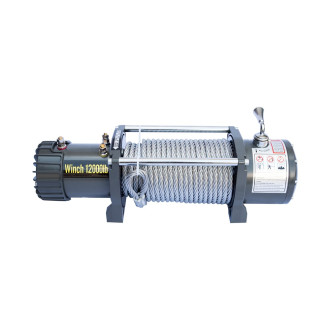 Лебедка Lianda Winch electric winch 12000 12 В, с чугунным клюзом
