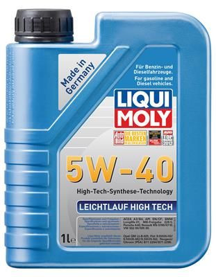 Синтетическое моторное масло LIQUI MOLY Leichtlauf High Tech 5W-40 SN/CF;A3/B4