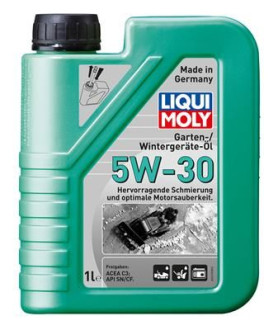 Моторное НС-синтетическое всесезонное масло для садовой техники LIQUI MOLY Garten-Wintergerate-Oil 5W-30, SN C3