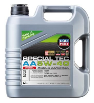 НС-синтетическое моторное масло LIQUI MOLY Special Tec AA Diesel 5W-40