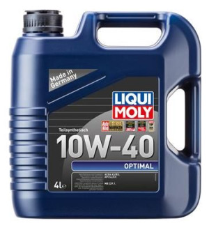 Полусинтетическое моторное масло LIQUI MOLY Optimal 10W-40 SL/CF;A3/B3
