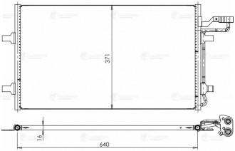Радиатор кондиционера для Volvo S40 (04-)/C30 (06-) LUZAR LRAC 1004