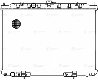 Радиатор охлаждения для X-Trail T30 (01-) 2.0i/2.5i AT LUZAR LRc 1418