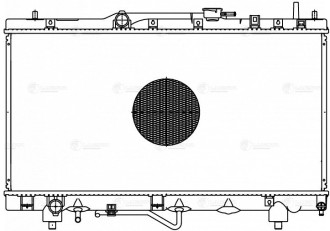 Радиатор охлаждения для Carina (96-)/Caldina (97-)/Corona (96-) AT LUZAR LRc 19152