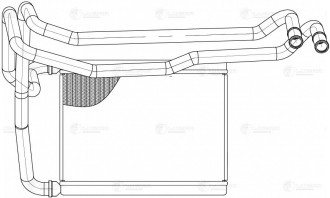 Радиатор отопителя для Tiggo (T11) (05-)/FL (13-) LUZAR LRh 3002