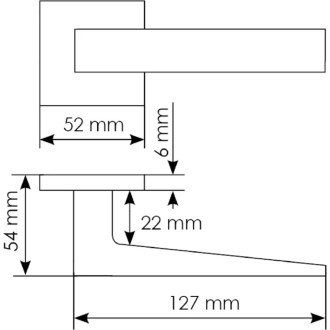 Дверная ручка MORELLI MH-54-S6 SSC 