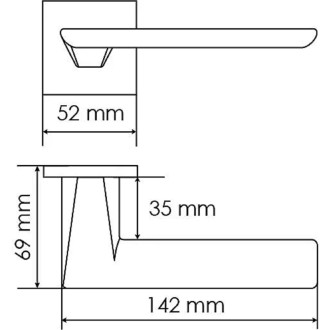 Дверная ручка MORELLI MH-51-S6 W 