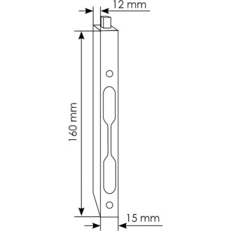 Торцевой шпингалет MORELLI L160 SN 9008919
