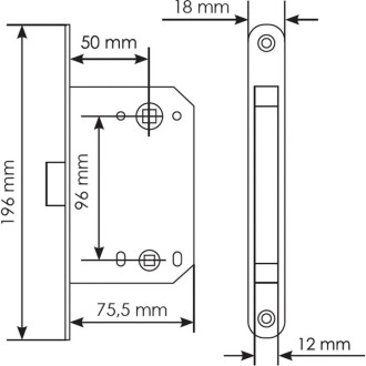 Магнитная сантехническая защелка MORELLI M1895 BL 9011803