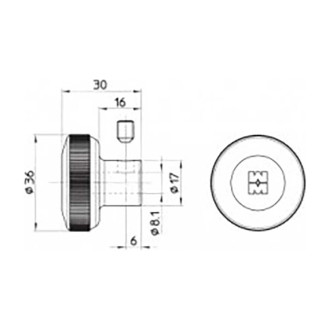 Вертушка на цилиндр Mottura 99.505 NS0C